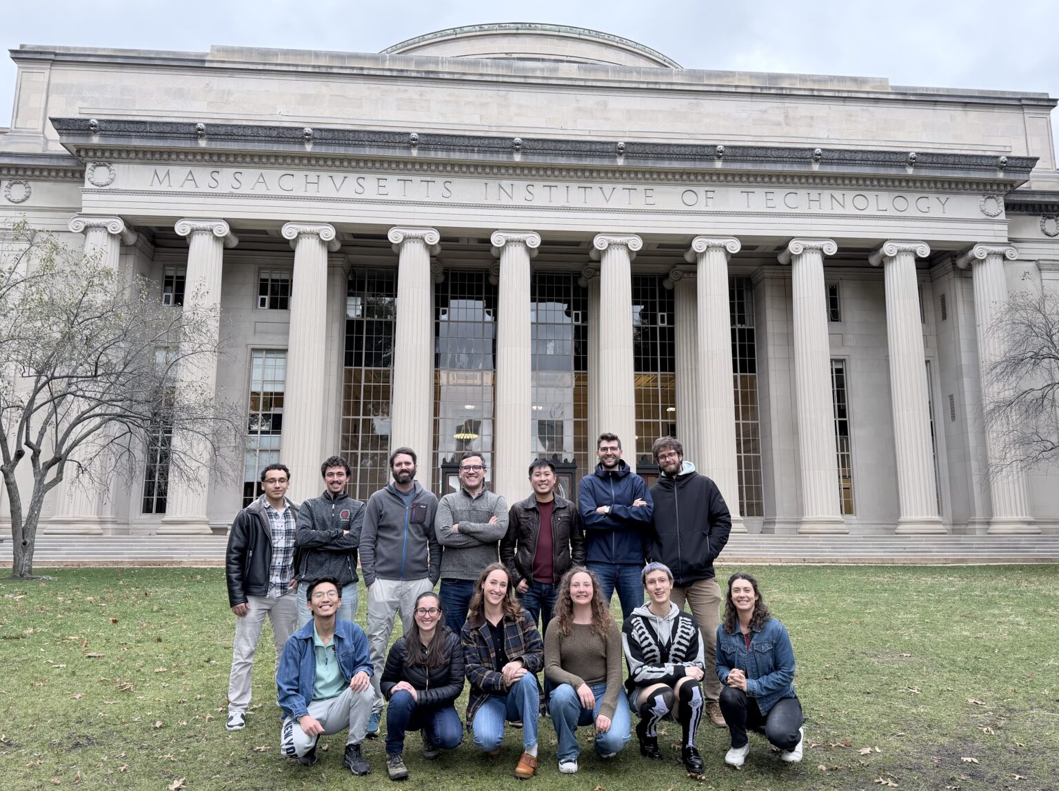 The MFE-IM group in front of MIT's Building 10